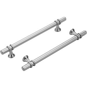 NEW Open Box Haliwu 12 Pack Brushed Nickel Cabinet Pulls, 5in Hole Center Space